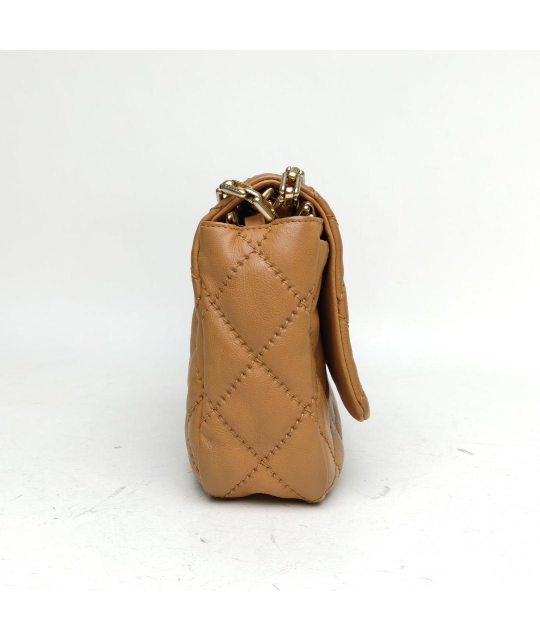 CHANEL Коричневая кожаная сумка через плечо, фото 5