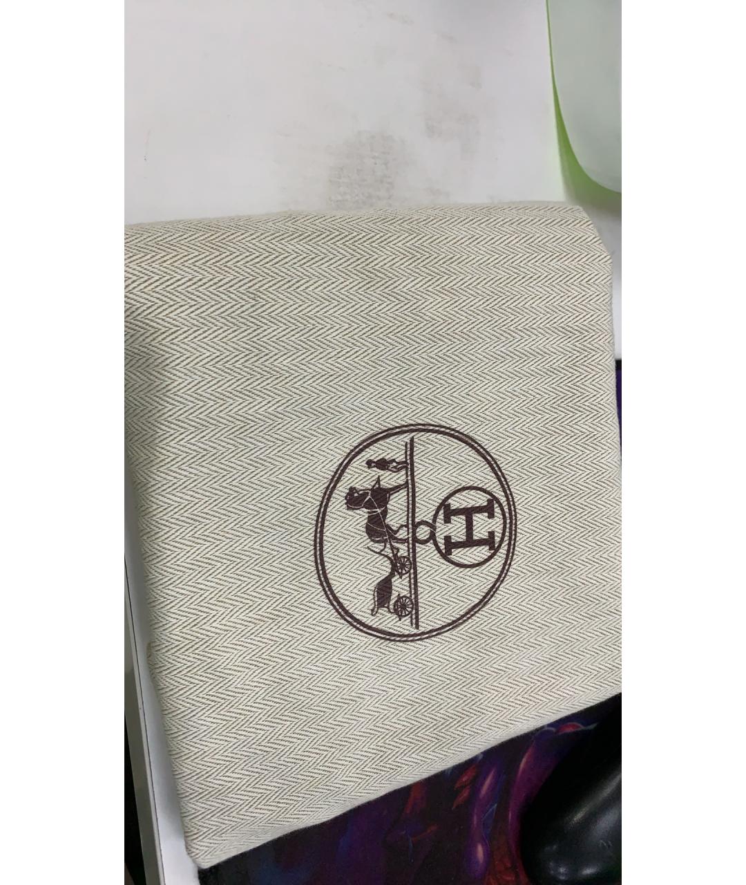 HERMES Коричневая кожаная сумка с короткими ручками, фото 7