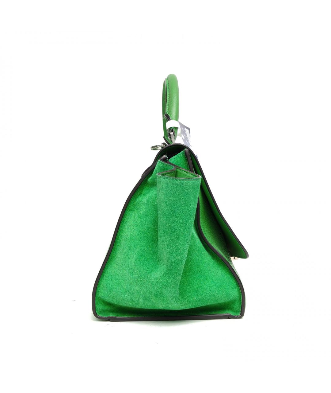CELINE Зеленая кожаная сумка через плечо, фото 2