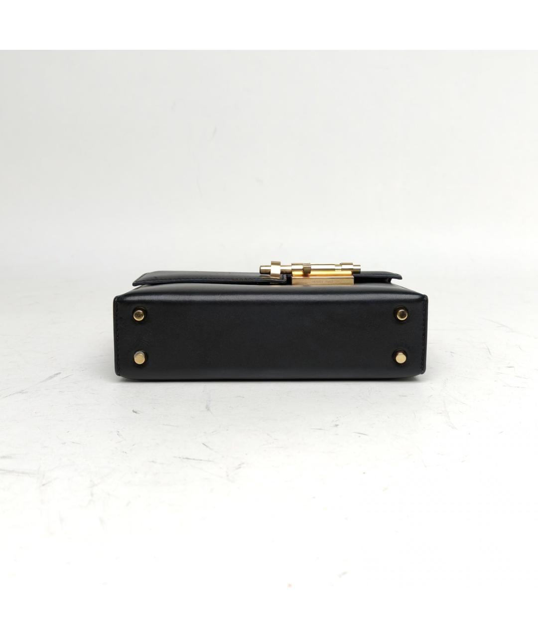 HERMES Черная кожаная сумка через плечо, фото 6