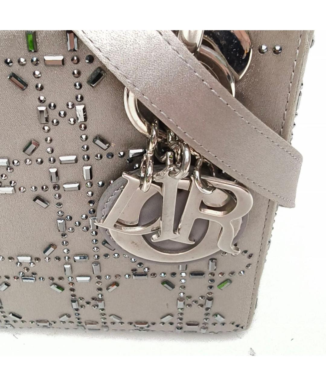 CHRISTIAN DIOR Серая сумка через плечо, фото 4