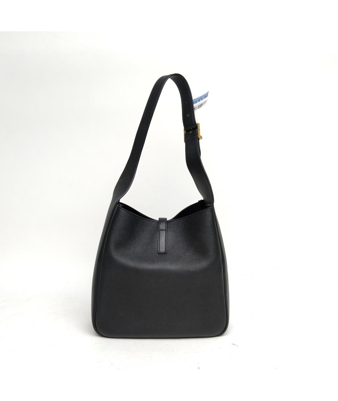 SAINT LAURENT Черная кожаная сумка через плечо, фото 4