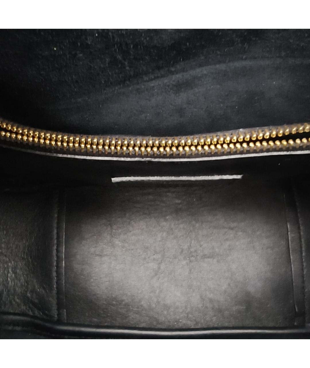 SAINT LAURENT Черная кожаная сумка через плечо, фото 8