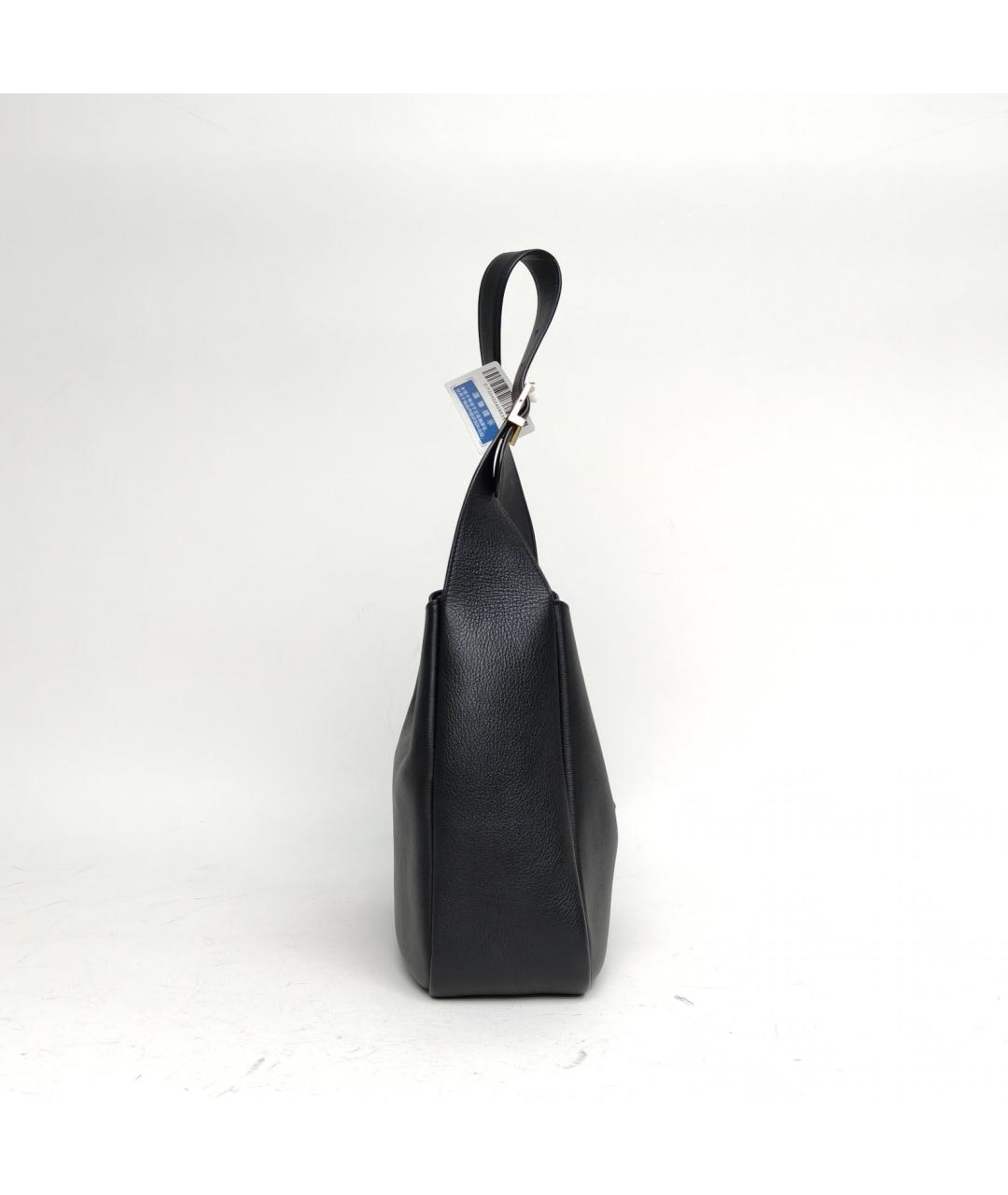 SAINT LAURENT Черная кожаная сумка через плечо, фото 5