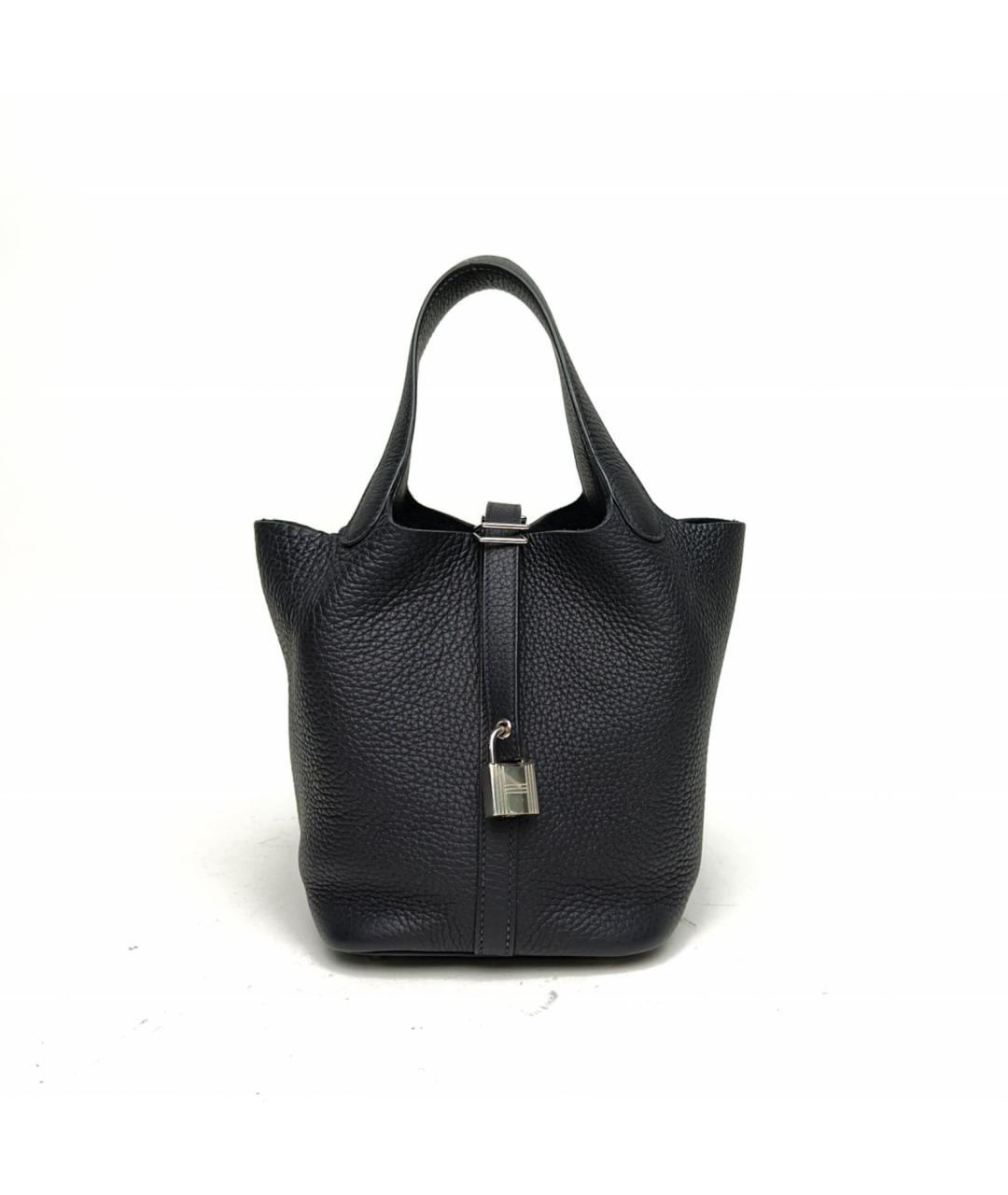 HERMES Черная кожаная сумка через плечо, фото 2