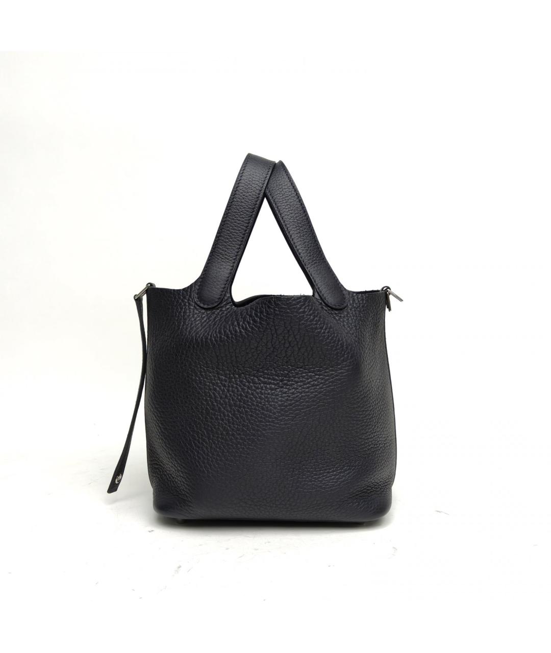 HERMES Черная кожаная сумка через плечо, фото 5