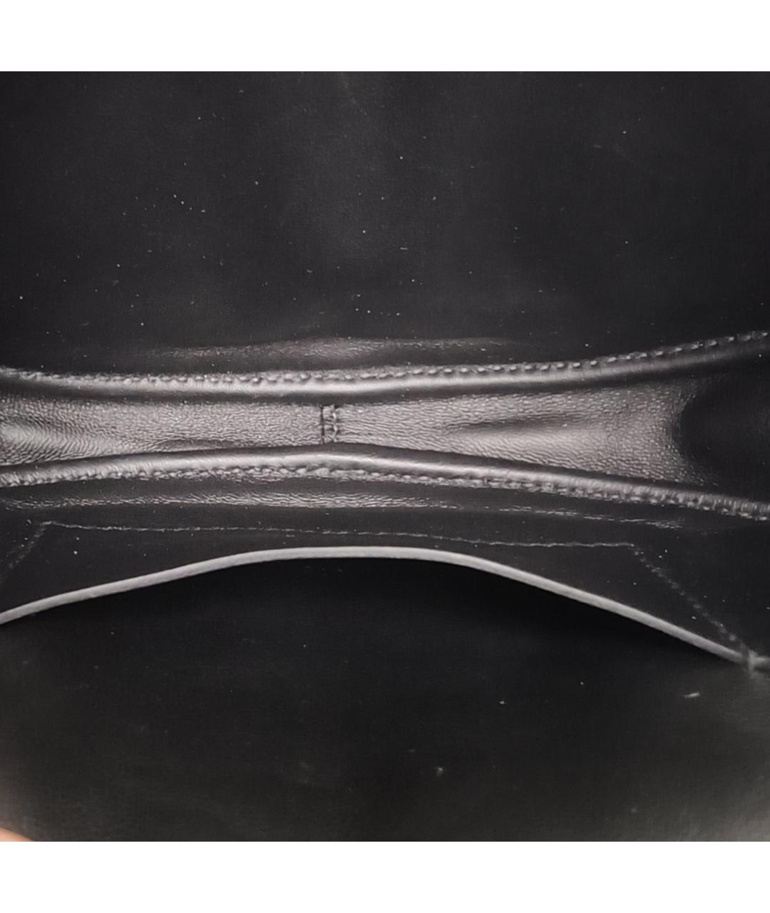 HERMES Черная кожаная сумка через плечо, фото 2