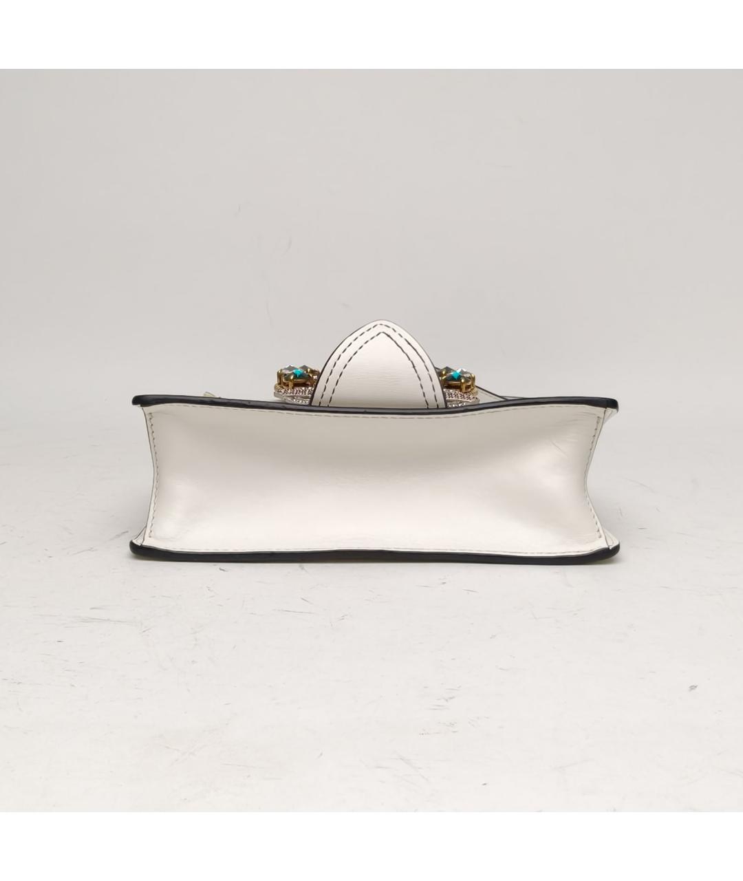 MIU MIU Белая кожаная сумка через плечо, фото 6