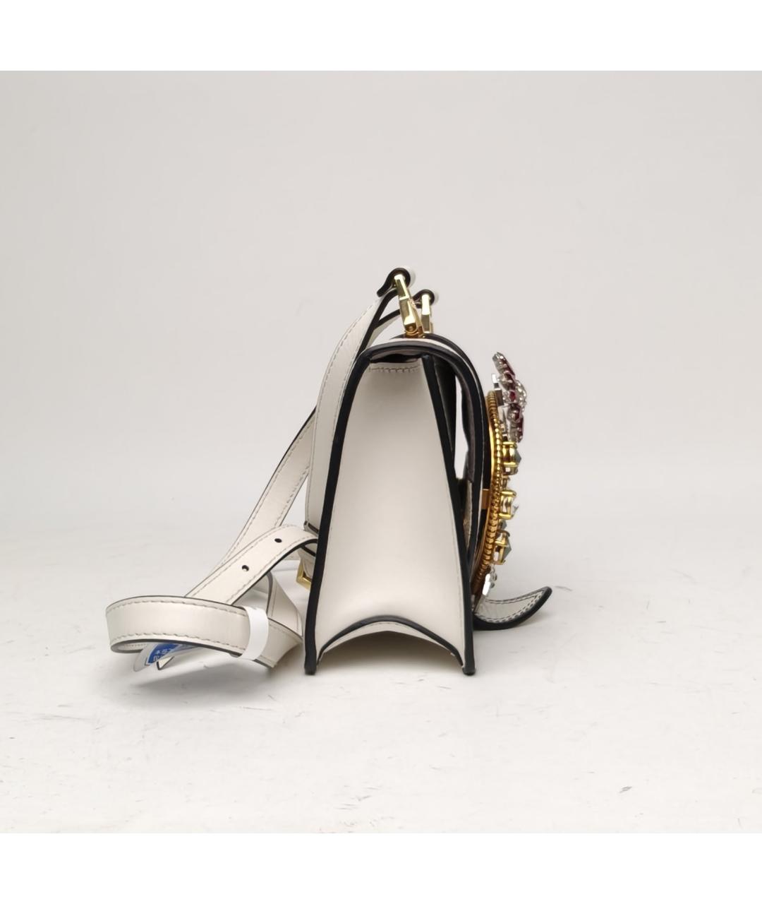 MIU MIU Белая кожаная сумка через плечо, фото 5