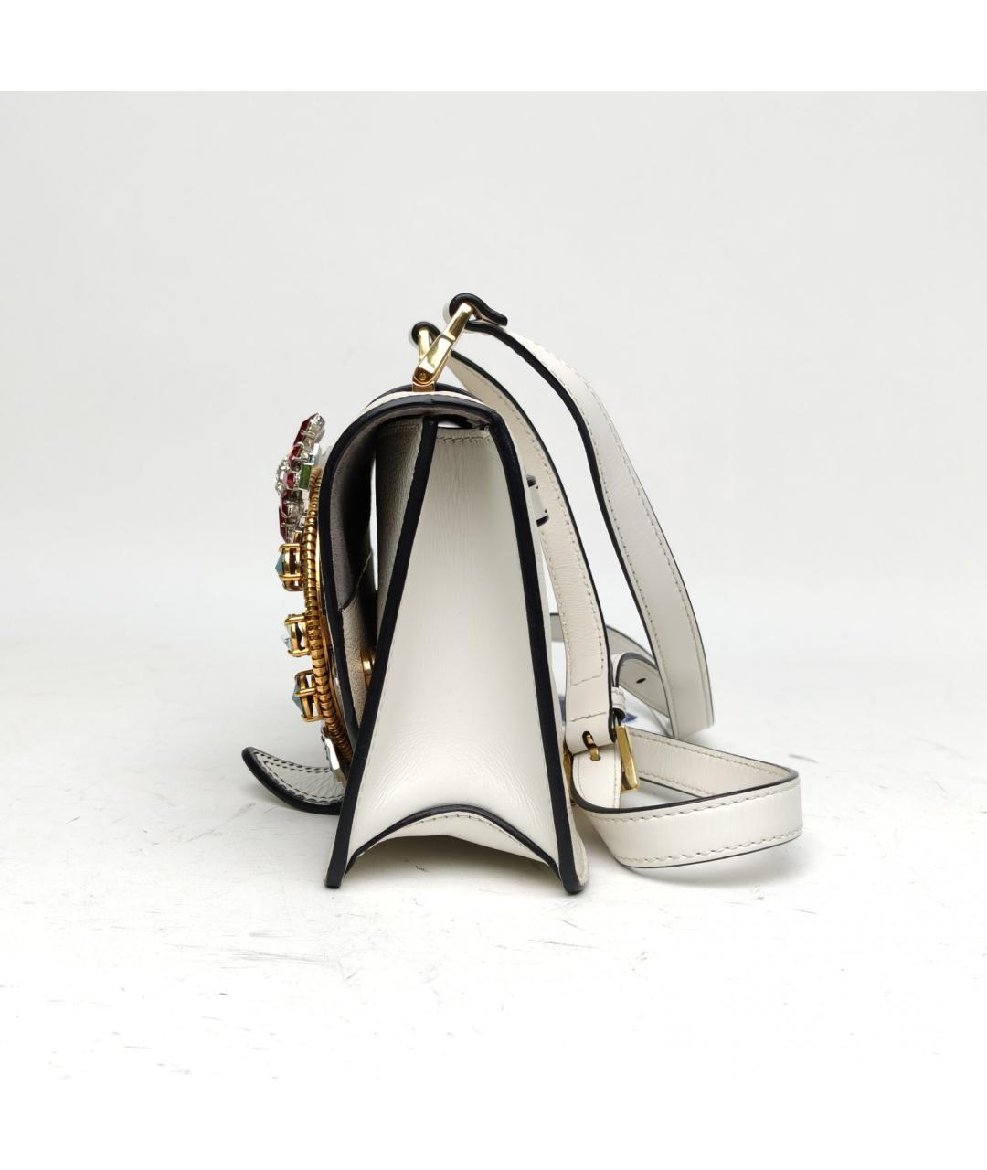 MIU MIU Белая кожаная сумка через плечо, фото 3