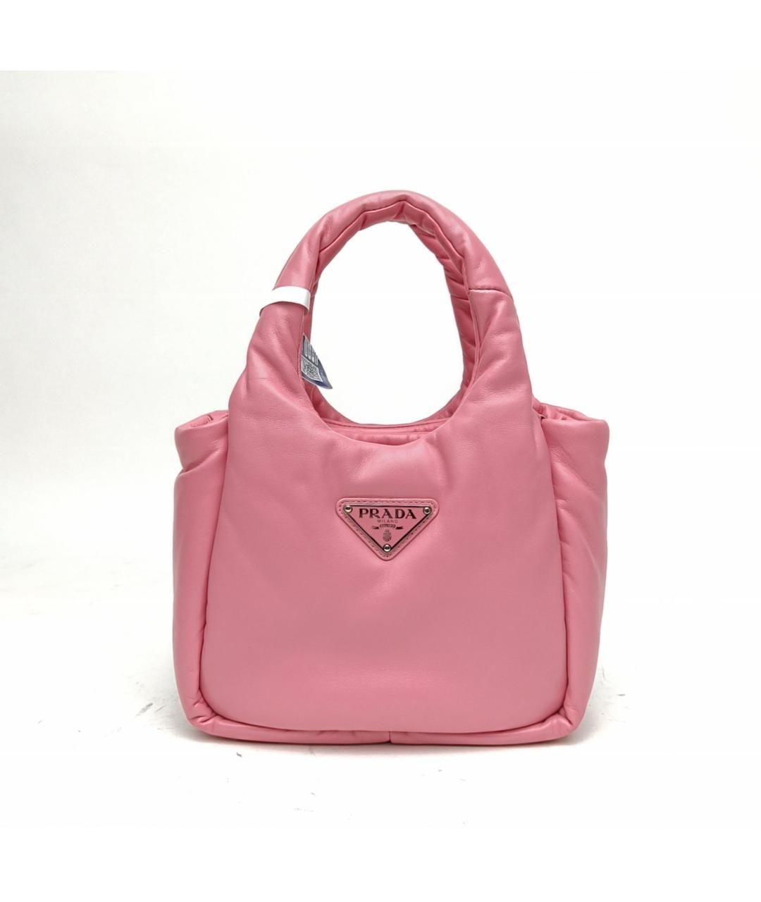 PRADA Розовая кожаная сумка через плечо, фото 2