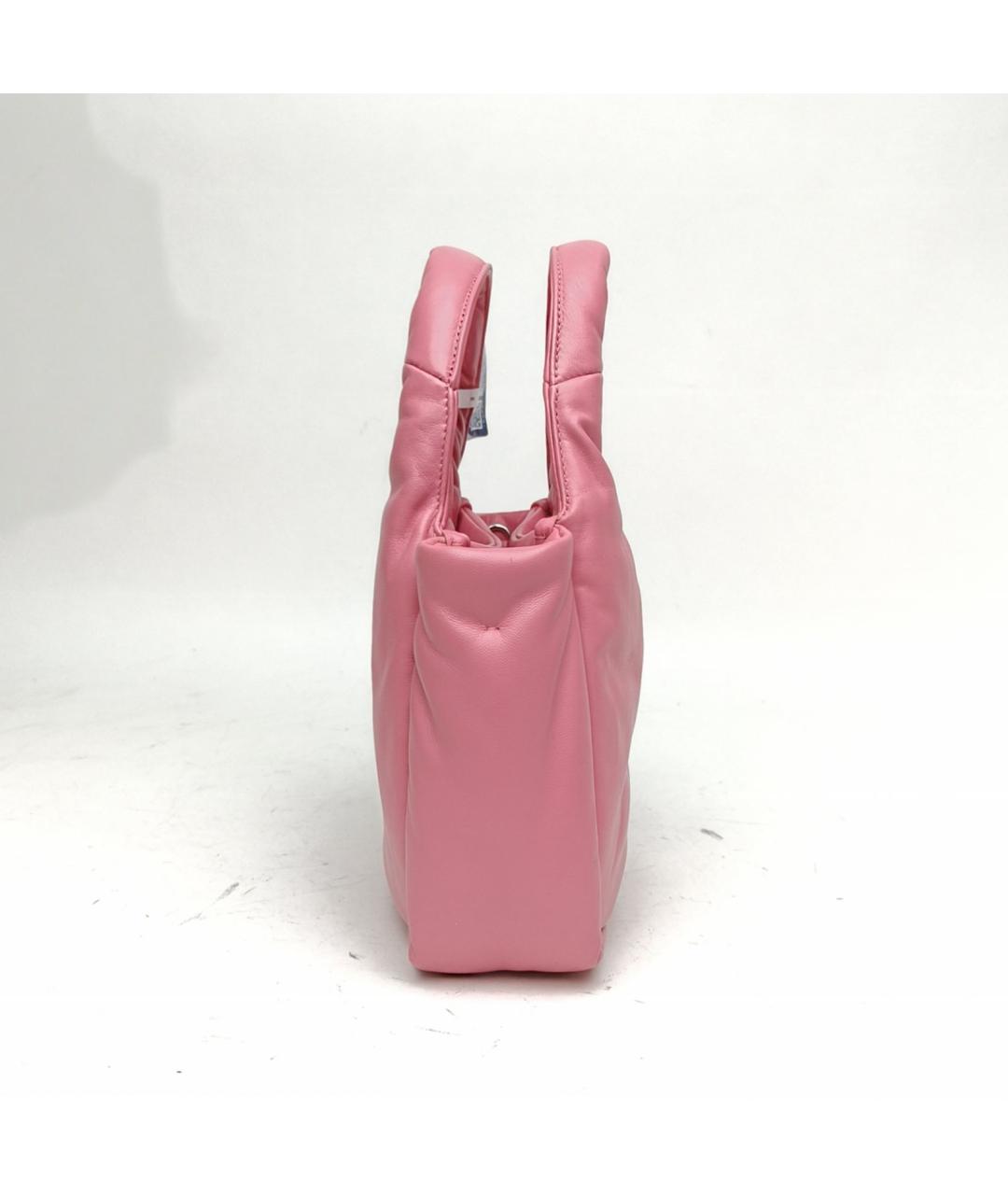 PRADA Розовая кожаная сумка через плечо, фото 3