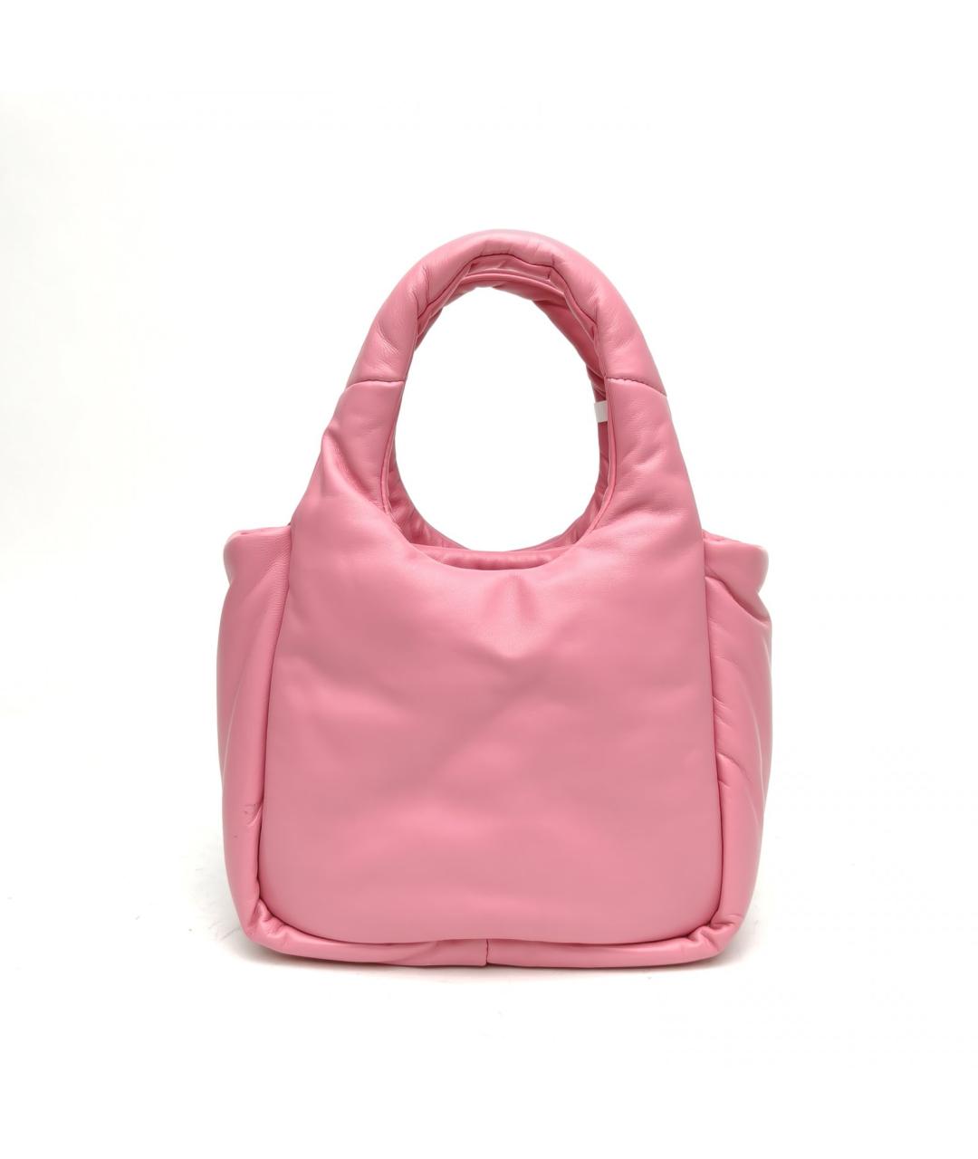 PRADA Розовая кожаная сумка через плечо, фото 4