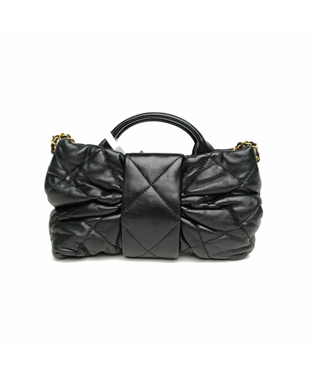 CHANEL Черная кожаная сумка через плечо, фото 4