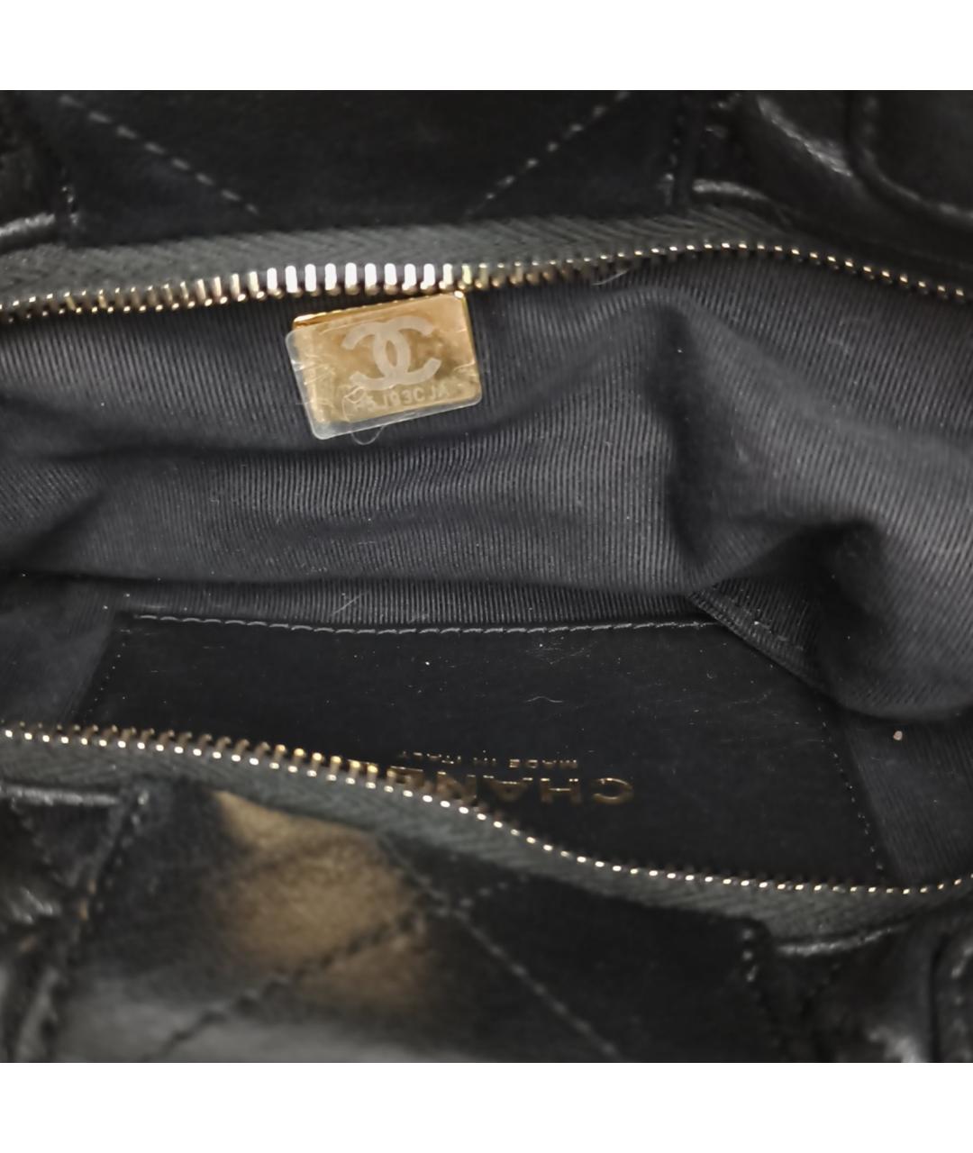 CHANEL Черная кожаная сумка через плечо, фото 8