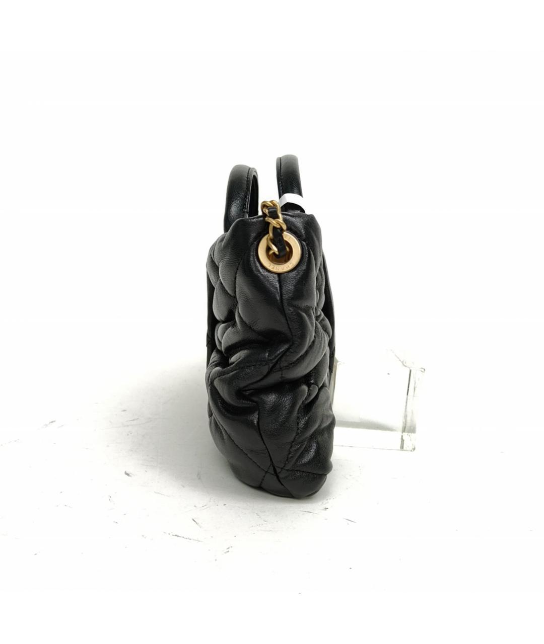 CHANEL Черная кожаная сумка через плечо, фото 3