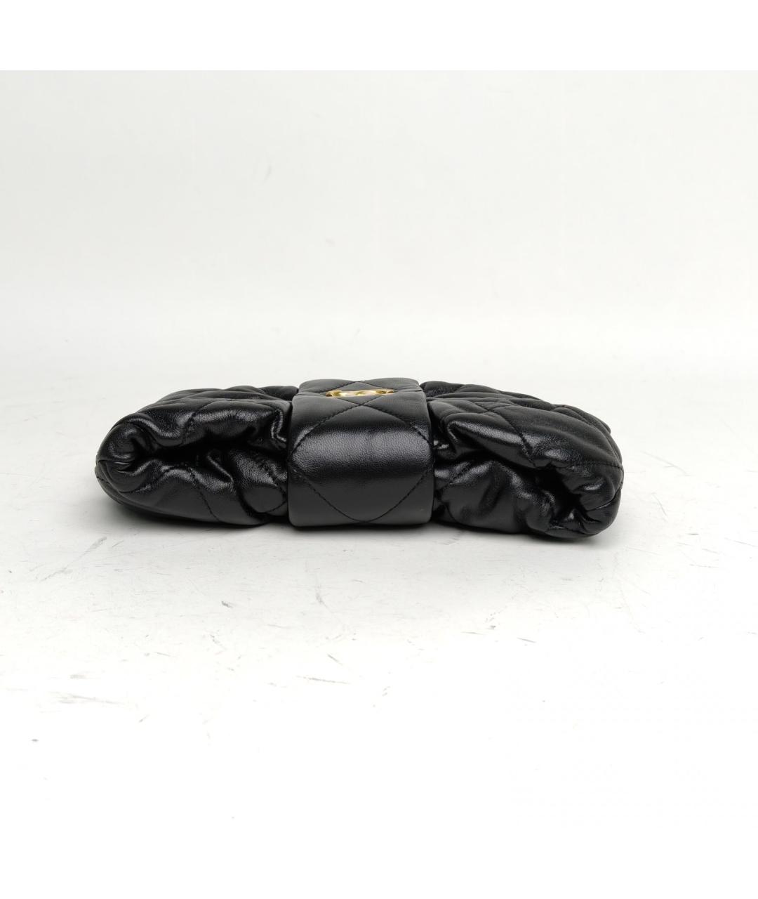 CHANEL Черная кожаная сумка через плечо, фото 6