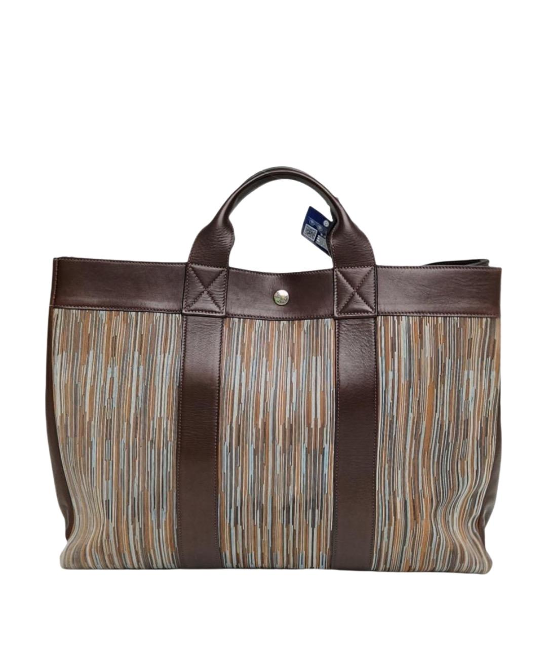 HERMES Коричневая сумка тоут, фото 1