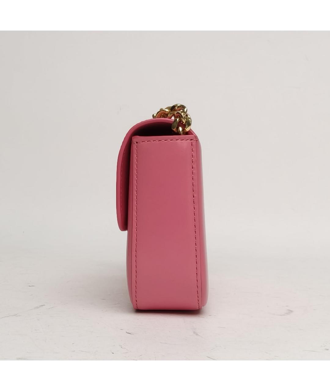 CELINE Розовая кожаная сумка через плечо, фото 3