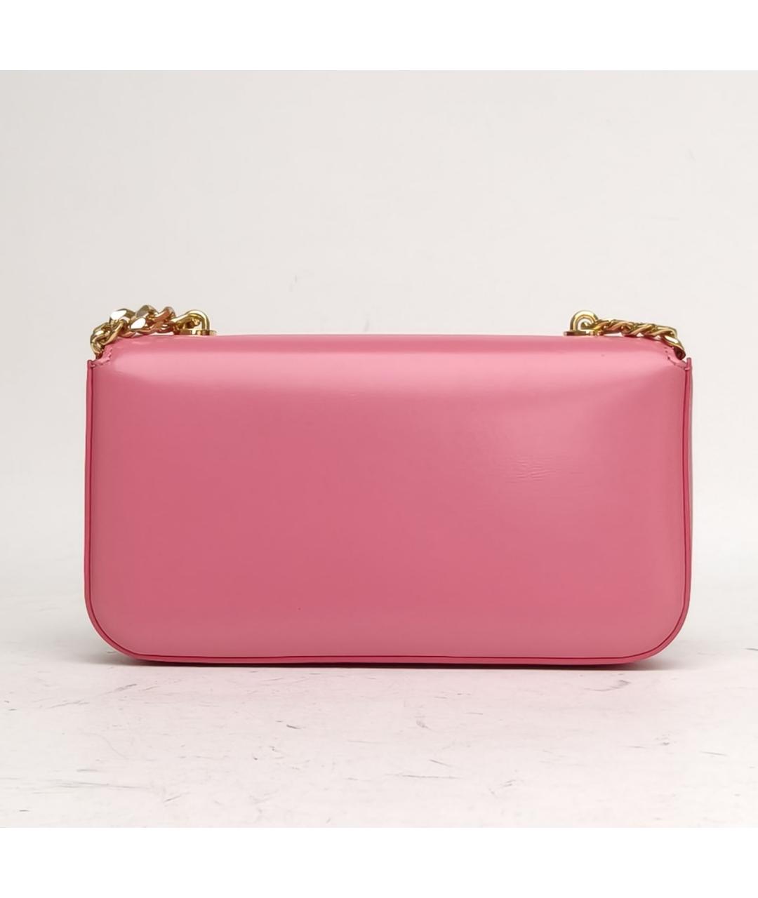 CELINE Розовая кожаная сумка через плечо, фото 4