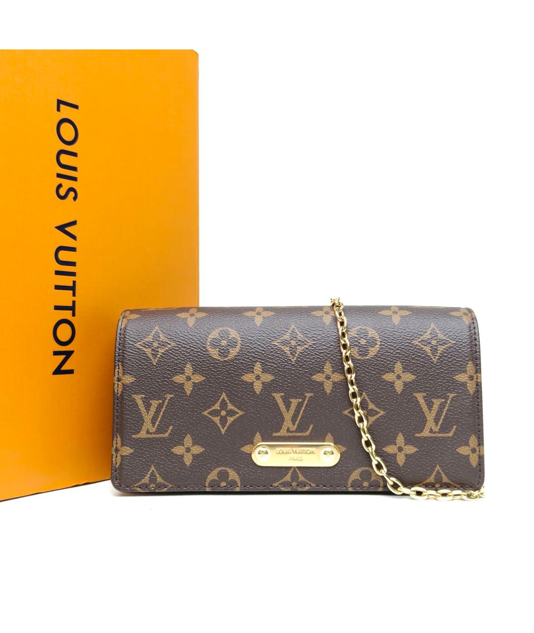 LOUIS VUITTON Коричневая сумка через плечо, фото 9