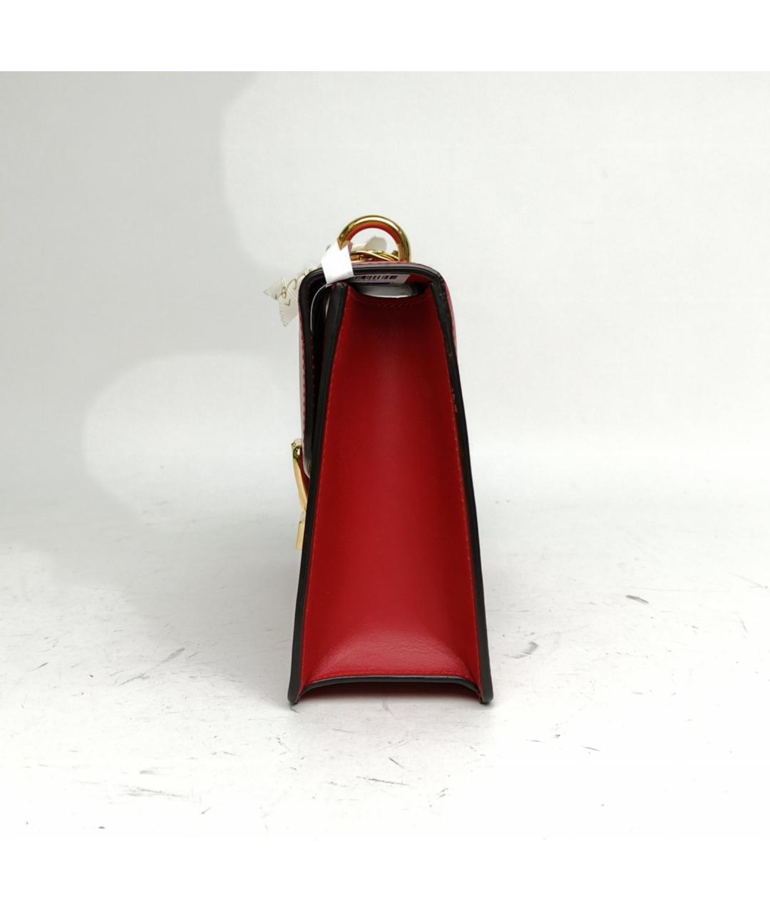 GUCCI Красная кожаная сумка через плечо, фото 3
