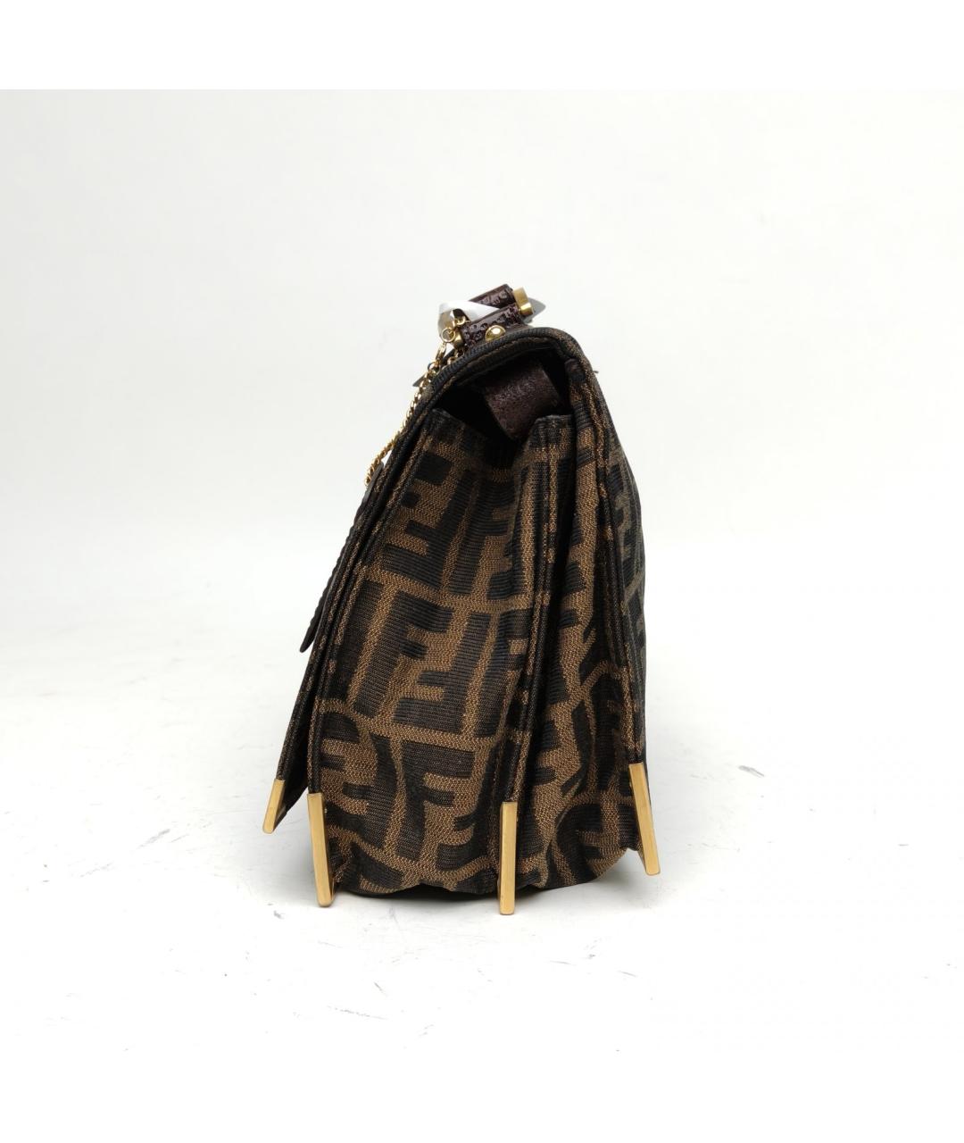 FENDI Коричневая сумка через плечо, фото 3