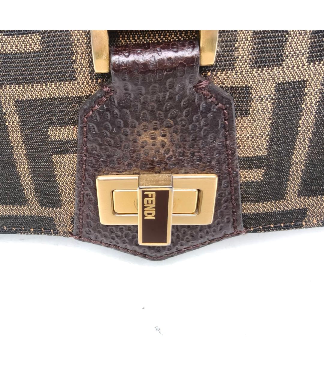 FENDI Коричневая сумка через плечо, фото 7