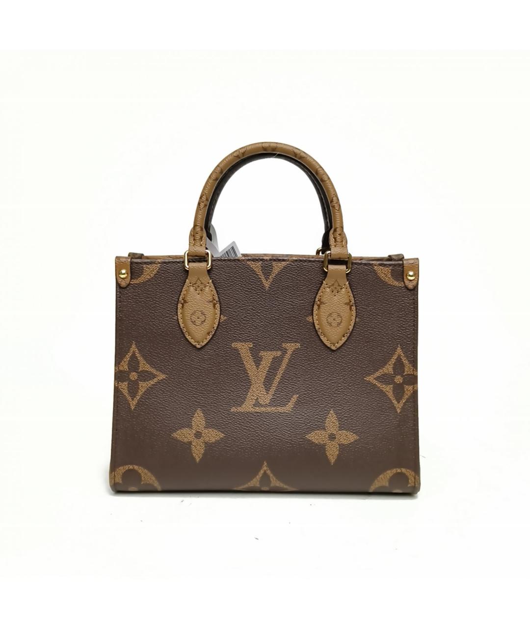 LOUIS VUITTON Коричневая сумка с короткими ручками, фото 4