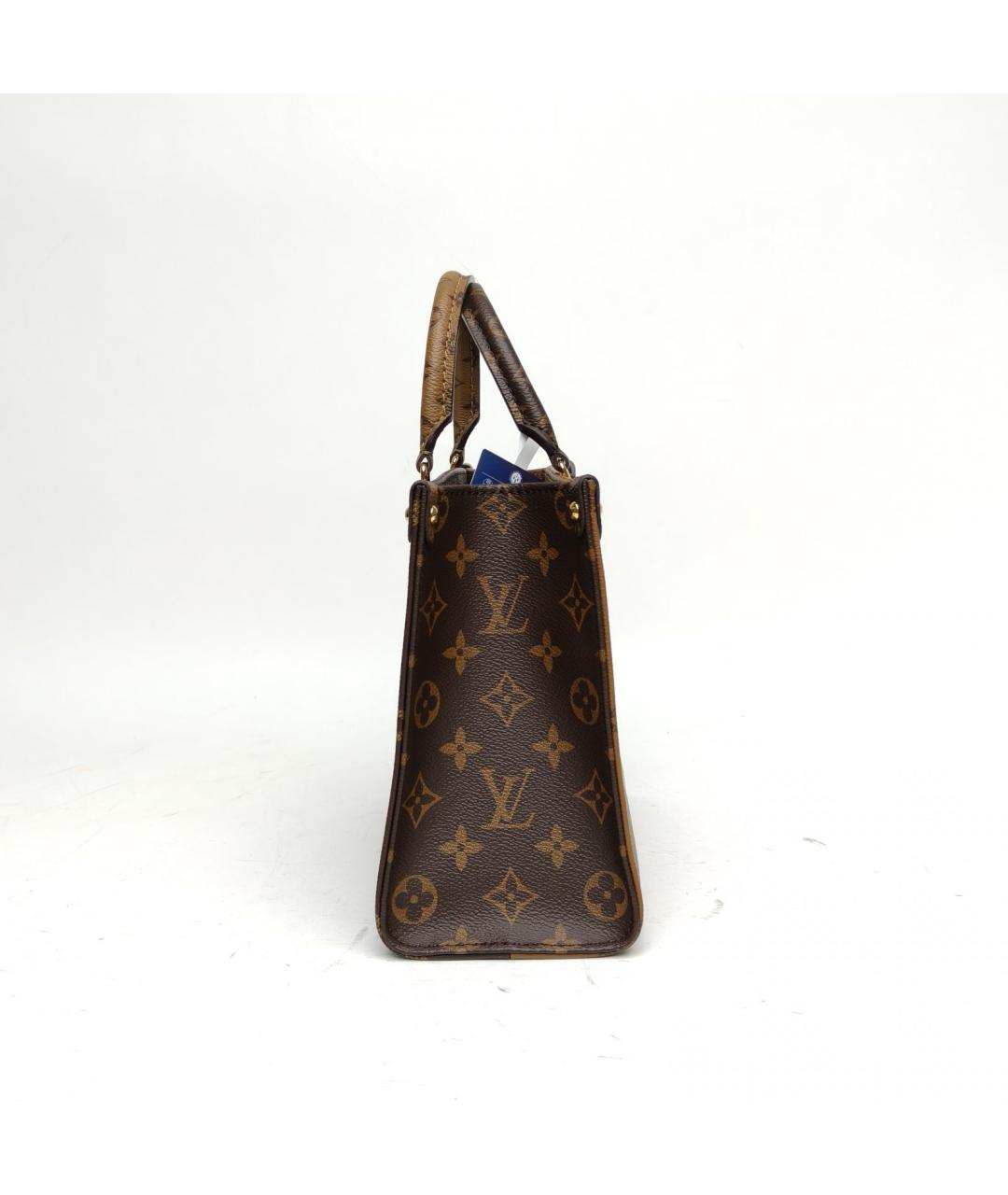 LOUIS VUITTON Коричневая сумка с короткими ручками, фото 5