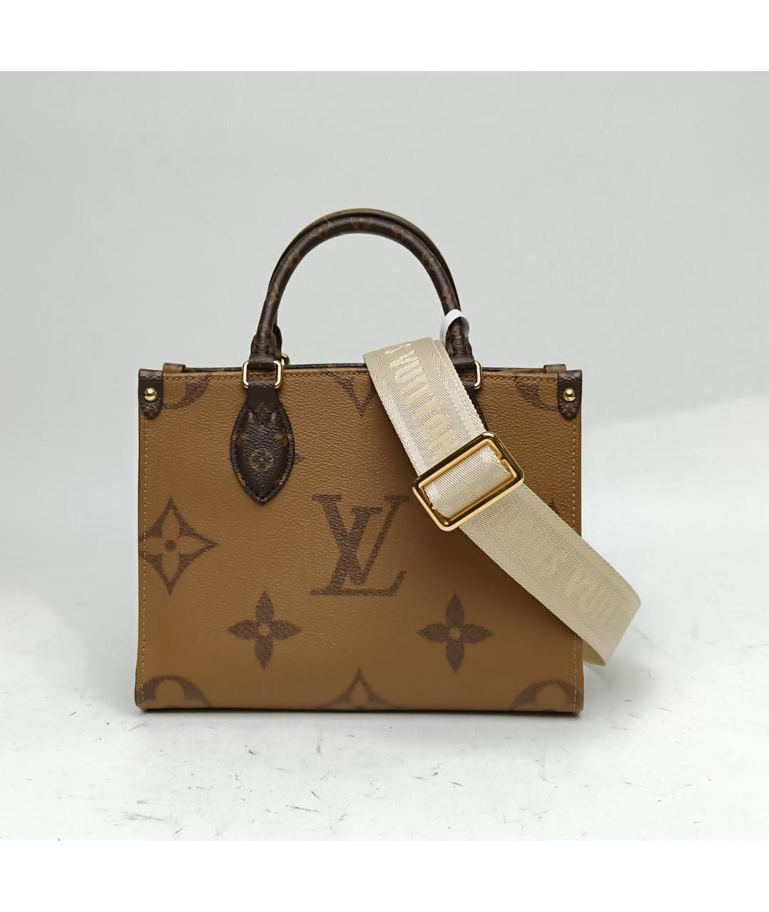 LOUIS VUITTON Коричневая сумка с короткими ручками, фото 2