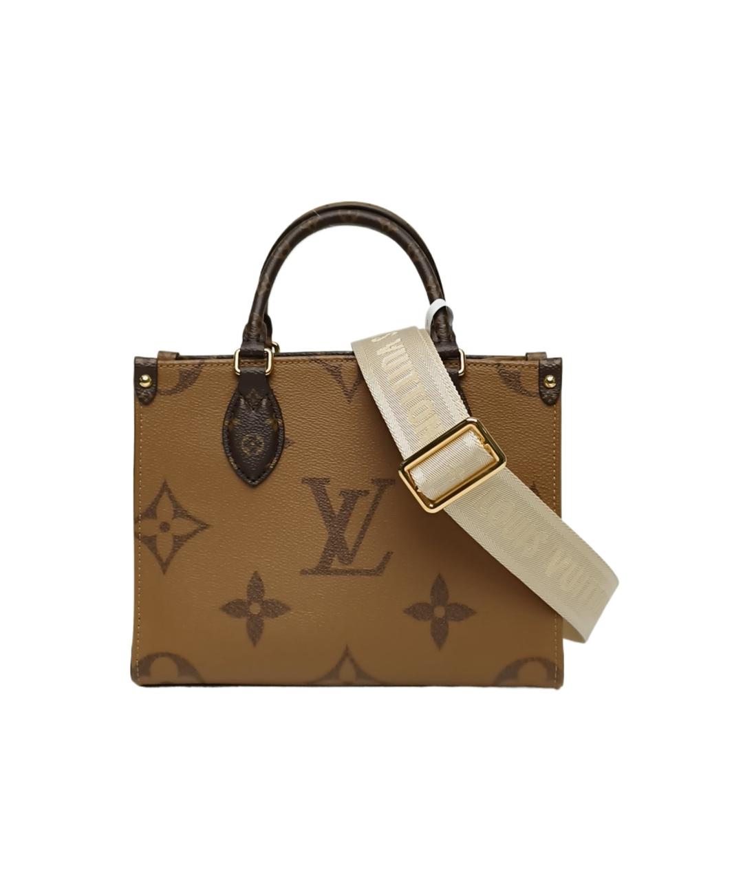 LOUIS VUITTON Коричневая сумка с короткими ручками, фото 1