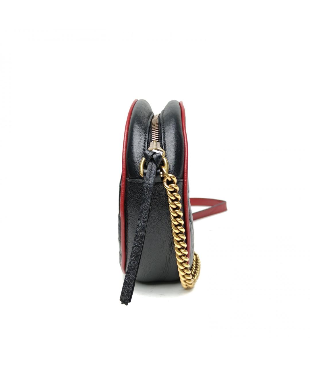 GUCCI Черная кожаная сумка через плечо, фото 5