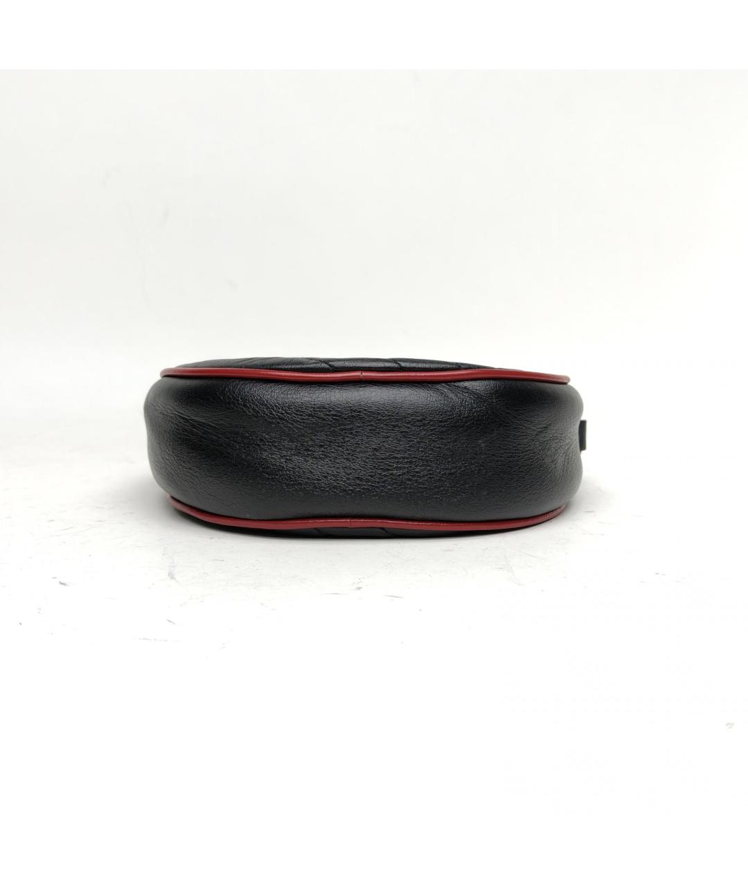 GUCCI Черная кожаная сумка через плечо, фото 6