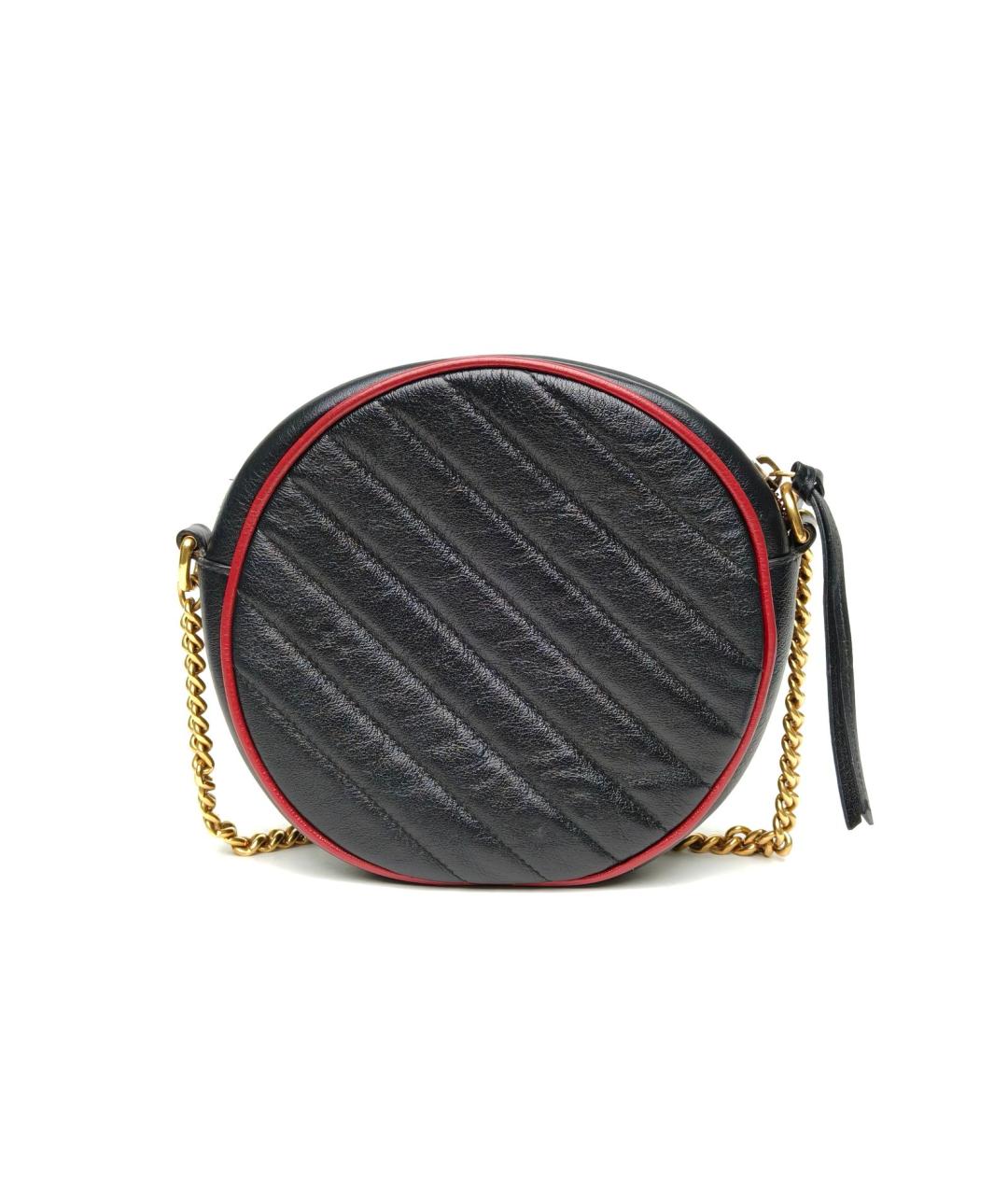 GUCCI Черная кожаная сумка через плечо, фото 4