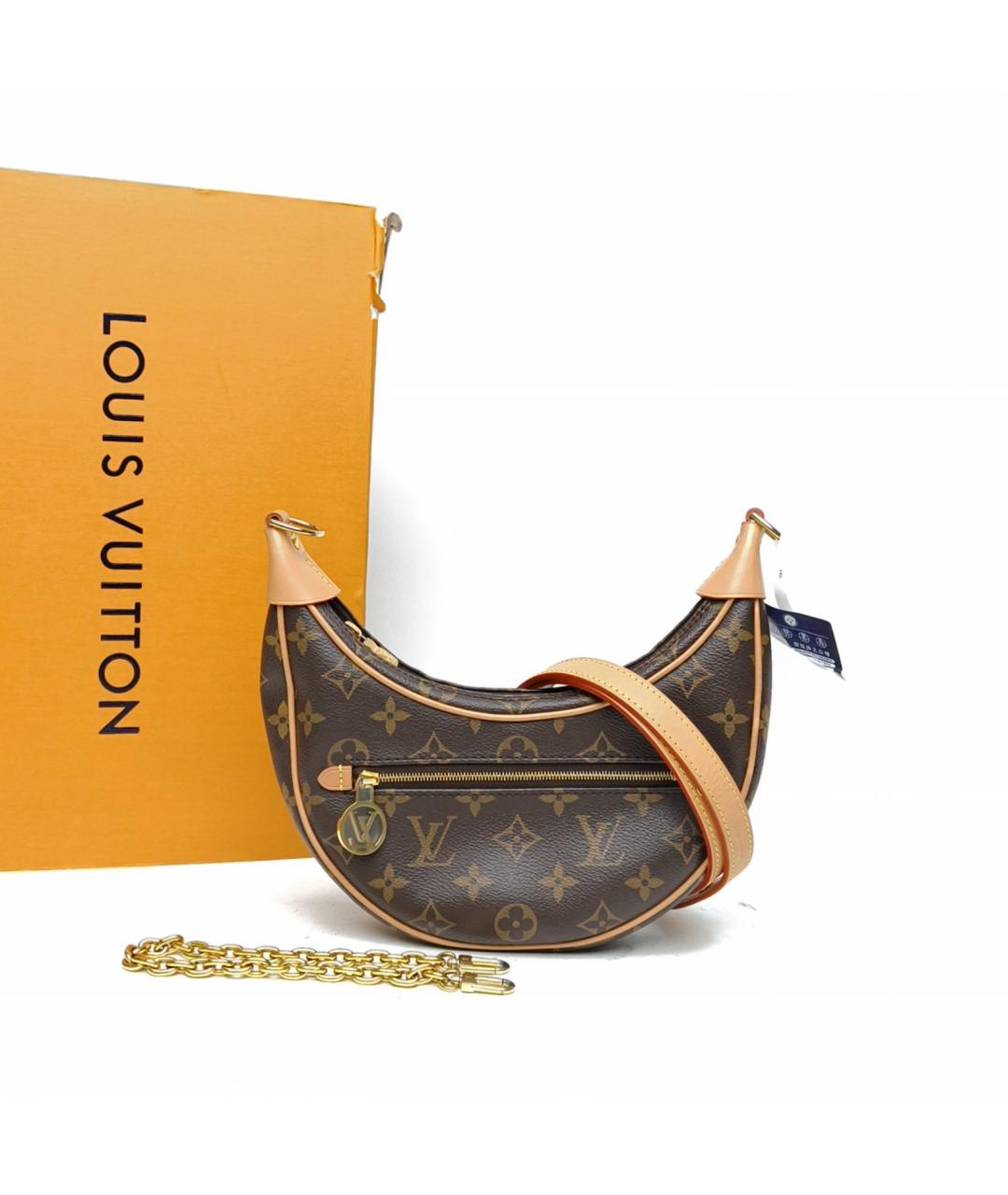 LOUIS VUITTON Коричневая сумка через плечо, фото 9