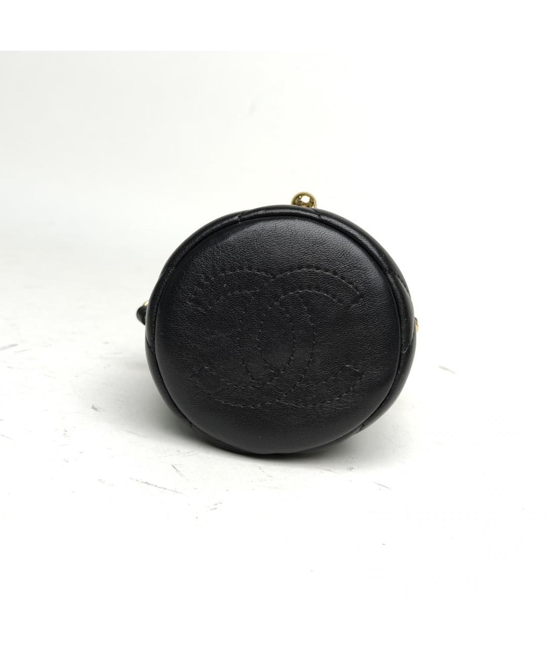 CHANEL Черная кожаная сумка через плечо, фото 6