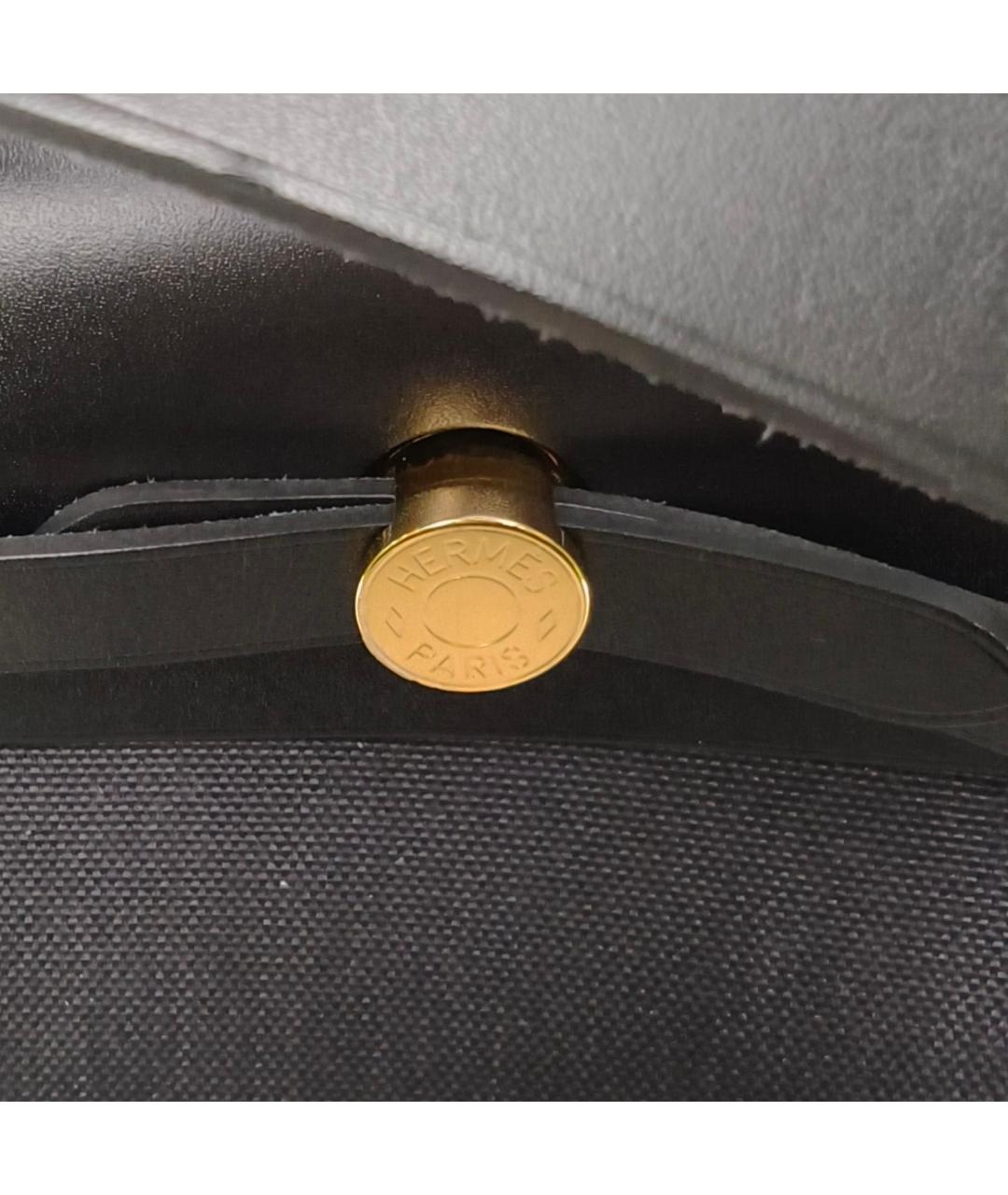 HERMES Черная тканевая сумка через плечо, фото 9