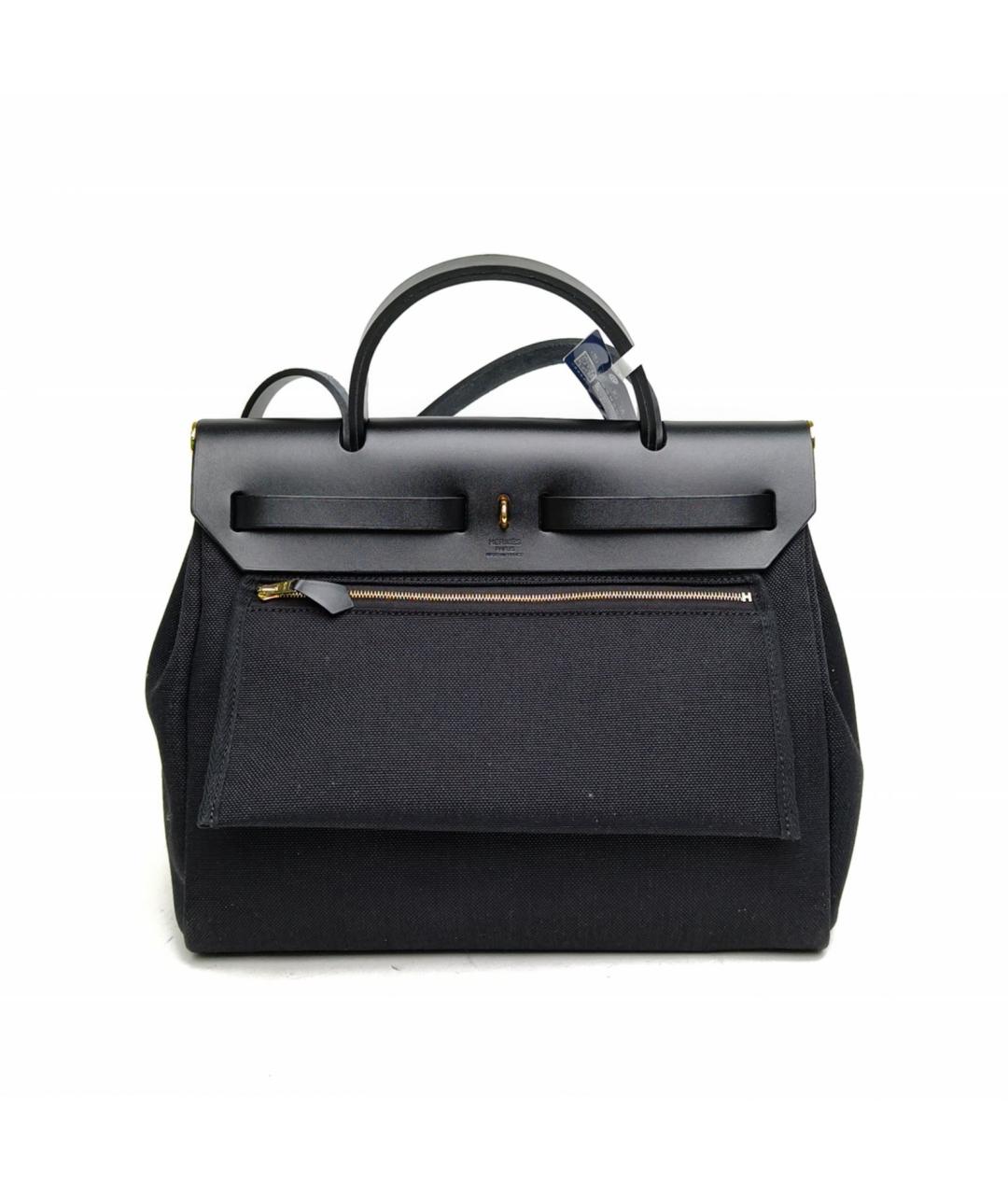 HERMES Черная тканевая сумка через плечо, фото 6