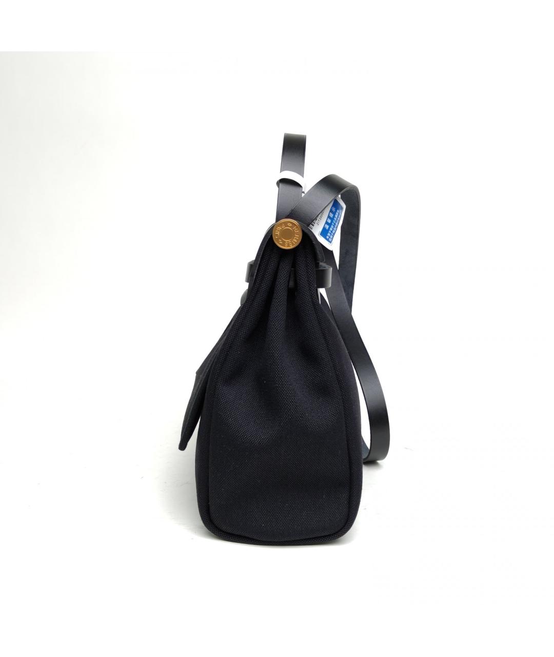 HERMES Черная тканевая сумка через плечо, фото 7