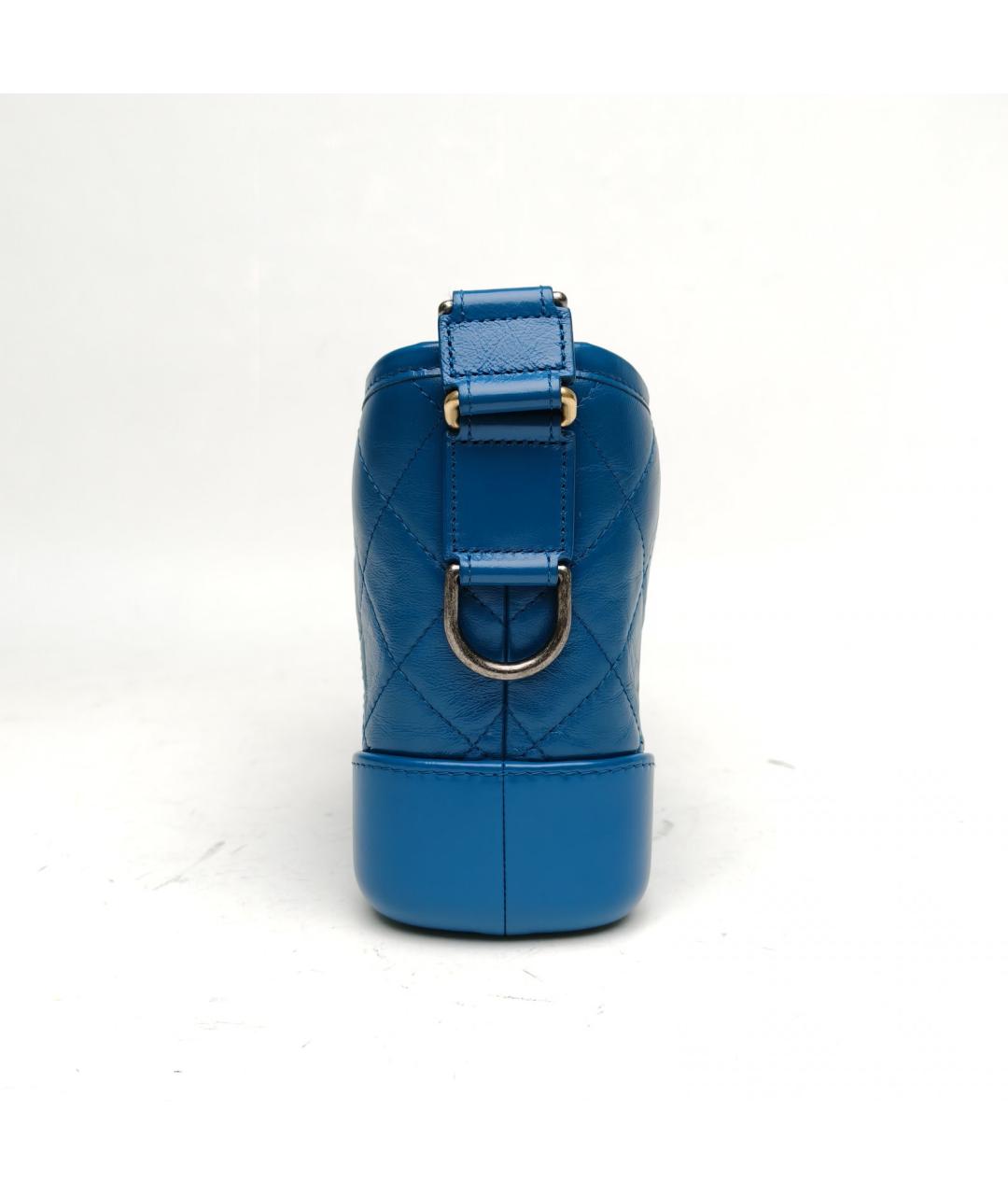 CHANEL Синяя кожаная сумка через плечо, фото 5