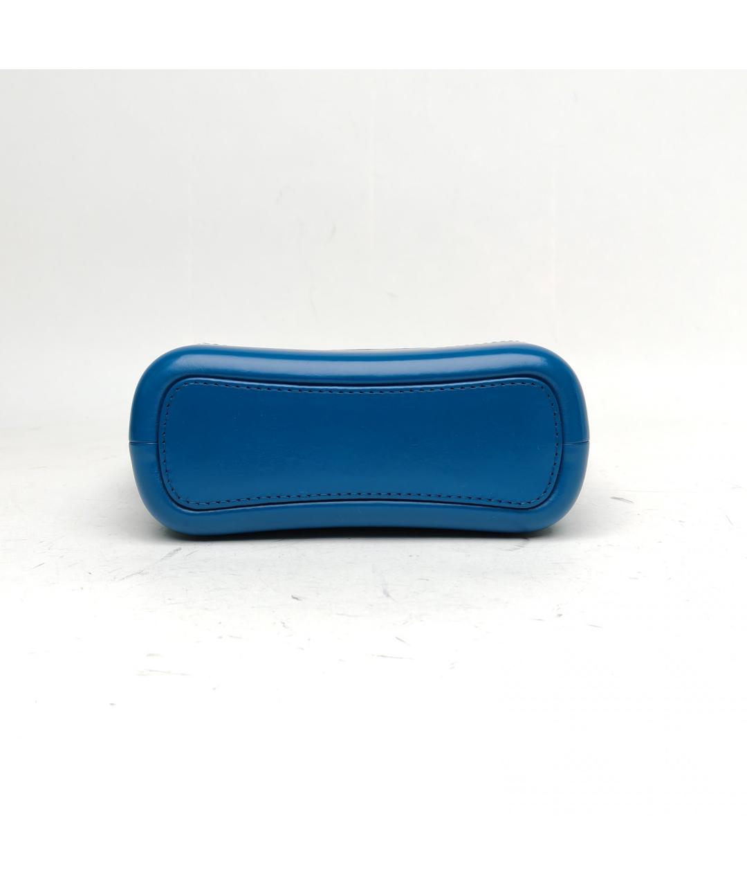 CHANEL Синяя кожаная сумка через плечо, фото 6