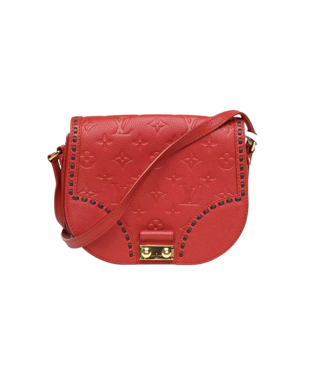 LOUIS VUITTON Красная кожаная сумка через плечо, фото 1