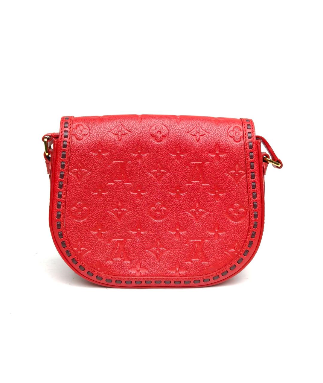 LOUIS VUITTON Красная кожаная сумка через плечо, фото 4