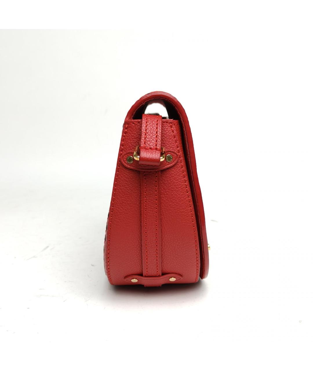 LOUIS VUITTON Красная кожаная сумка через плечо, фото 5