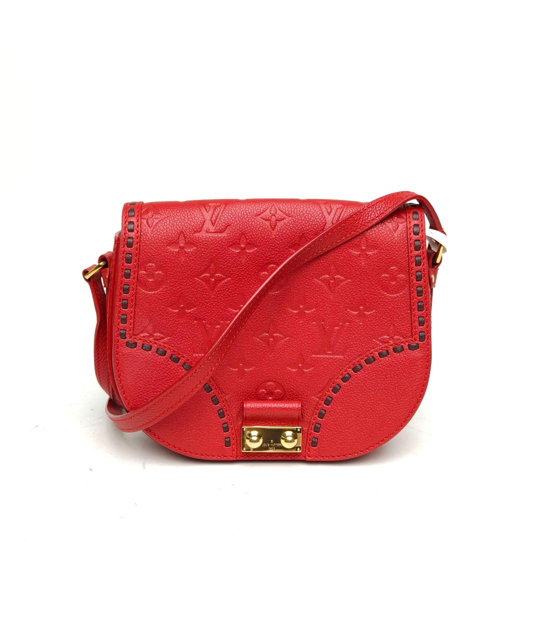 LOUIS VUITTON Красная кожаная сумка через плечо, фото 2