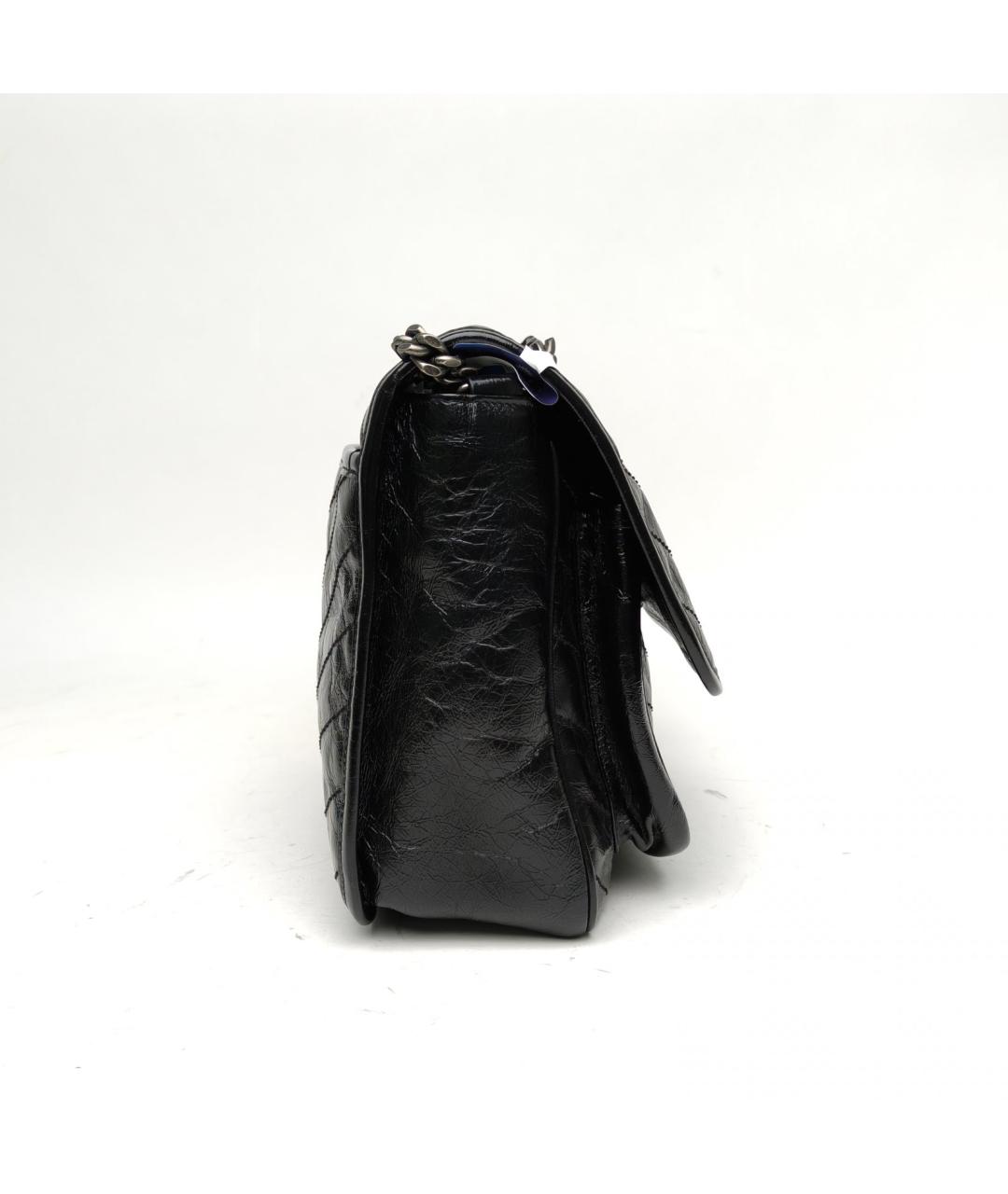 SAINT LAURENT Черная кожаная сумка через плечо, фото 5