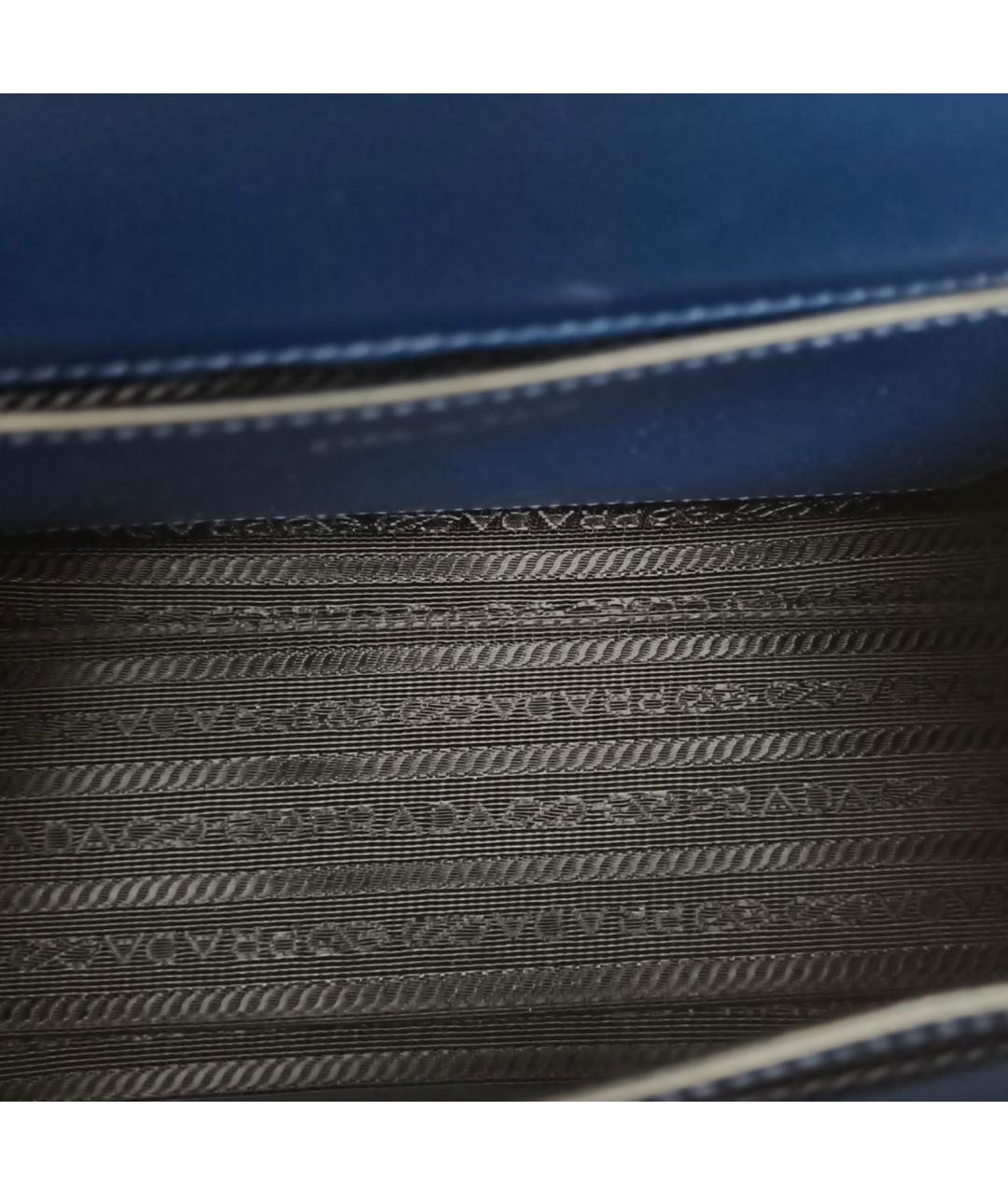PRADA Синяя кожаная сумка через плечо, фото 7