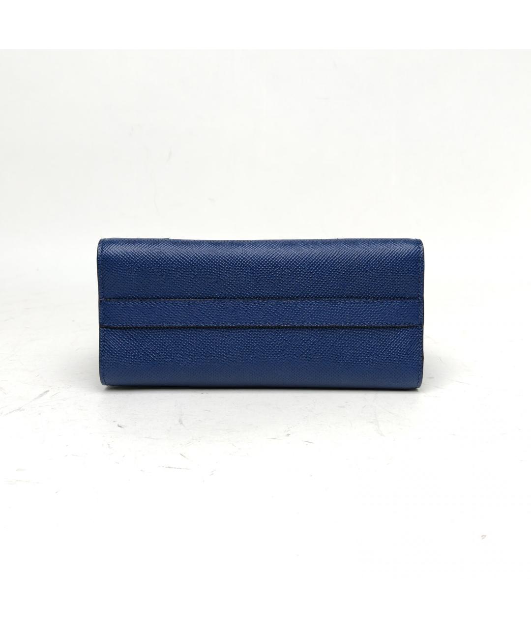 PRADA Синяя кожаная сумка через плечо, фото 6