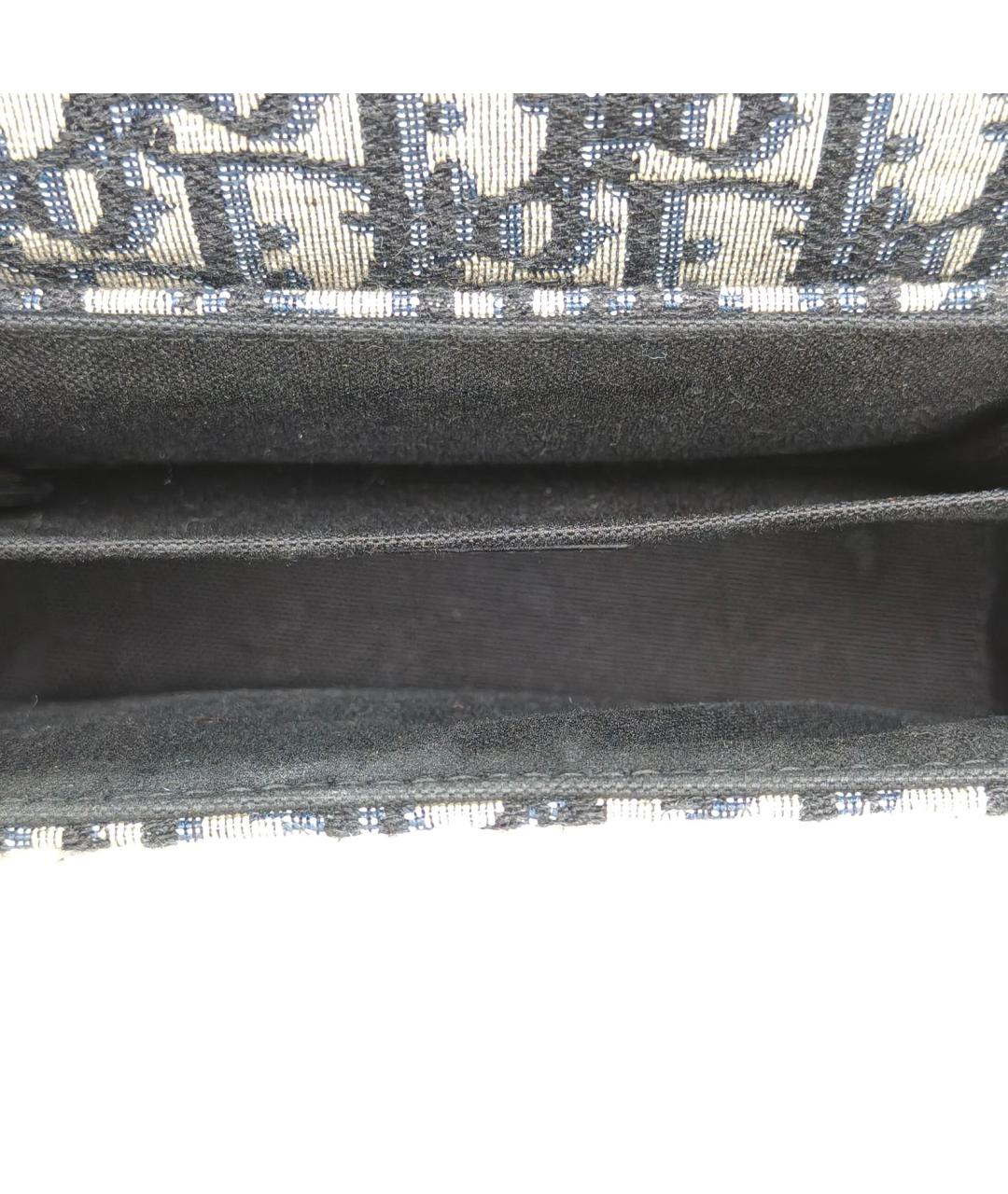 CHRISTIAN DIOR Синяя жаккардовая сумка через плечо, фото 8